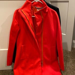 Jcrew city coat- bright orange.